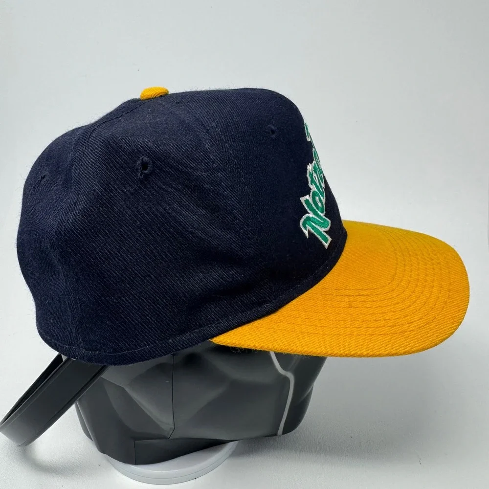Vintage Sports Specialties Notre Dame Fighting Irish Hat Fitted‎ 7 1/8 Navy Gold